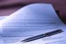 Document and pen