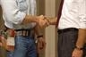 Shaking hands
