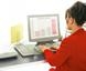 Woman posting resume online